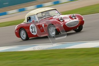 © Octane Photographic Ltd. HSCC Donington Park 17th March 2012. Historic Road Sports Championship. Linden Brand - BMC Mk1. Digital ref : 0242cb1d7262