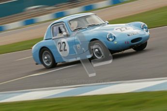 © Octane Photographic Ltd. HSCC Donington Park 17th March 2012. Historic Road Sports Championship. David Bishop - Elva 100. Digital ref : 0242cb1d7265