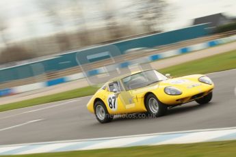 © Octane Photographic Ltd. HSCC Donington Park 17th March 2012. Historic Road Sports Championship. Bill Smith - Marcos 1600GT. Digital ref : 0242cb1d7331