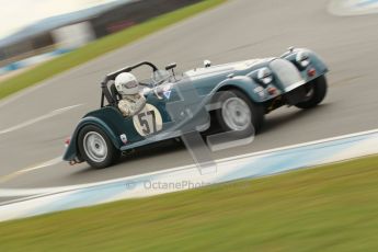 © Octane Photographic Ltd. HSCC Donington Park 17th March 2012. Historic Road Sports Championship. Roddue Feilden - Morgan Plus 8. Digital ref : 0242cb1d7345