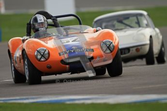 © Octane Photographic Ltd. HSCC Donington Park 17th March 2012. Historic Road Sports Championship. Justin Murphy - Ginetta G4. Digital ref : 0242cb7d4237