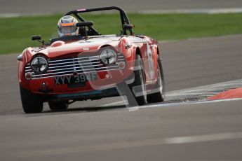 © Octane Photographic Ltd. HSCC Donington Park 17th March 2012. Historic Road Sports Championship. Colin Sharp - Triumph TR5. Digital ref : 0242cb7d4250