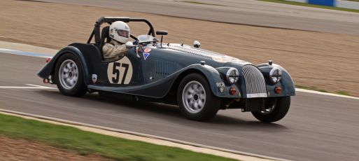 © Octane Photographic Ltd. HSCC Donington Park 17th March 2012. Historic Road Sports Championship. Roddie Feilden - Morgan Plus 8. Digital ref : 0242lw7d6364