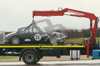 © Octane Photographic Ltd. HSCC Donington Park 18th March 2012. Historic Touring car Championship (over 1600cc). Graeme Dodd - Jaguar Mkii. Digital ref : 0249cb1d8554