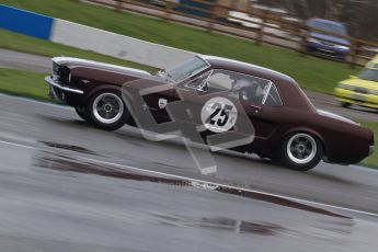 © Octane Photographic Ltd. HSCC Donington Park 18th March 2012. Historic Touring car Championship (over 1600cc). Louis Bracey - Ford Mustang. Digital ref : 0249lw7d9853