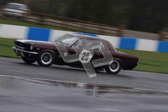 © Octane Photographic Ltd. HSCC Donington Park 18th March 2012. Historic Touring car Championship (over 1600cc). Louis Bracey - Ford Mustang. Digital ref : 0249lw7d9930