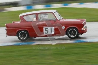 © Octane Photographic Ltd. HSCC Donington Park 18th May 2012. Historic Touring car Championship (up to 1600cc). James Claridge - Ford Anglia. Digital ref : 0246cb1d8005