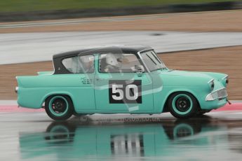 © Octane Photographic Ltd. HSCC Donington Park 18th May 2012. Historic Touring car Championship (up to 1600cc). Steve Read - Ford Anglia105E. Digital ref : 0246cb1d8037