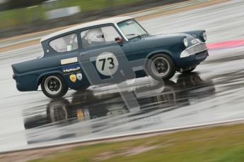 © Octane Photographic Ltd. HSCC Donington Park 18th May 2012. Historic Touring car Championship (up to 1600cc). Robyn Slater - Ford Anglia. Digital ref : 0246cb1d8060
