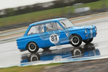© Octane Photographic Ltd. HSCC Donington Park 18th May 2012. Historic Touring car Championship (up to 1600cc). Simon Benoy - Hillman Imp. Digital ref : 0246cb1d8153