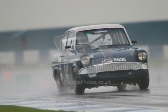 © Octane Photographic Ltd. HSCC Donington Park 18th May 2012. Historic Touring car Championship (up to 1600cc). Robyn Slater - Ford Anglia. Digital ref : 0246cb7d5419