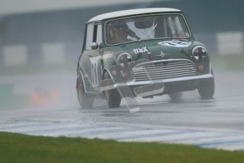 © Octane Photographic Ltd. HSCC Donington Park 18th May 2012. Historic Touring car Championship (up to 1600cc). Colin Flynn - Morris Mini Cooper S. Digital ref : 0246cb7d5422