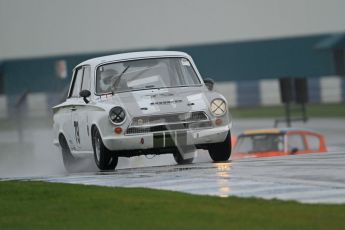 © Octane Photographic Ltd. HSCC Donington Park 18th May 2012. Historic Touring car Championship (up to 1600cc). Mark Jones - Ford Lotus Cortina. Digital ref : 0246cb7d5428
