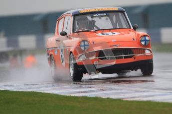 © Octane Photographic Ltd. HSCC Donington Park 18th May 2012. Historic Touring car Championship (up to 1600cc). Brian Webb - Ford Anglia 105E. Digital ref : 0246cb7d5432