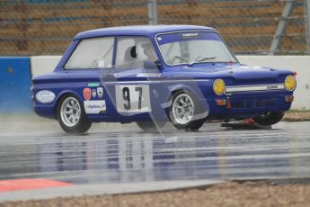 © Octane Photographic Ltd. HSCC Donington Park 18th May 2012. Historic Touring car Championship (up to 1600cc). David Heale - Hillman Imp. Digital ref : 0246cb7d5456