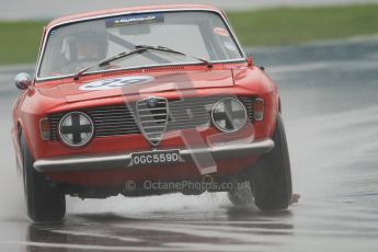 © Octane Photographic Ltd. HSCC Donington Park 18th May 2012. Historic Touring car Championship (up to 1600cc). Paul Hopkinson - Alfa Romeo Giulia Sprint GT. Digital ref : 0246cb7d5487