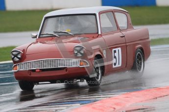 © Octane Photographic Ltd. HSCC Donington Park 18th May 2012. Historic Touring car Championship (up to 1600cc). James Claridge - Ford Anglia. Digital ref : 0246cb7d5492