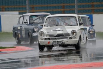 © Octane Photographic Ltd. HSCC Donington Park 18th May 2012. Historic Touring car Championship (up to 1600cc). Neil Brown - Ford Lotus Cortina. Digital ref : 0246cb7d5499