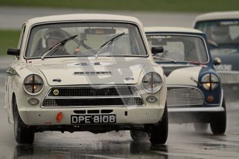 © Octane Photographic Ltd. HSCC Donington Park 18th May 2012. Historic Touring car Championship (up to 1600cc). Neil Brown - Ford Lotus Cortina. Digital ref : 0246cb7d5505
