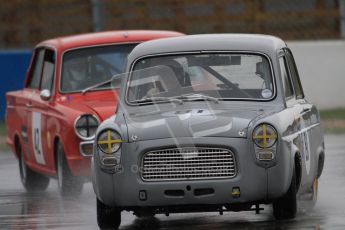 © Octane Photographic Ltd. HSCC Donington Park 18th May 2012. Historic Touring car Championship (up to 1600cc). Ed Glaister - Ford Anglia 100E. Digital ref : 0246cb7d5560