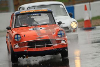 © Octane Photographic Ltd. HSCC Donington Park 18th May 2012. Historic Touring car Championship (up to 1600cc). Brian Webb - Ford Anglia 105E. Digital ref : 0246cb7d5563