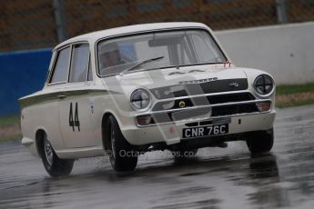 © Octane Photographic Ltd. HSCC Donington Park 18th May 2012. Historic Touring car Championship (up to 1600cc). Tim Davis - Ford Cortina. Digital ref : 0246cb7d5570