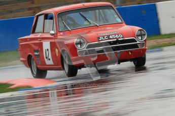 © Octane Photographic Ltd. HSCC Donington Park 18th May 2012. Historic Touring car Championship (up to 1600cc). Robert Rook - Ford Cortina. Digital ref : 0246cb7d5622