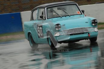 © Octane Photographic Ltd. HSCC Donington Park 18th May 2012. Historic Touring car Championship (up to 1600cc). Steve Read - Ford Anglia105E. Digital ref : 0246cb7d5638