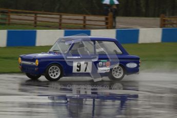 © Octane Photographic Ltd. HSCC Donington Park 18th May 2012. Historic Touring car Championship (up to 1600cc). David Heale - Hillman Imp. Digital ref : 0246lw7d8316