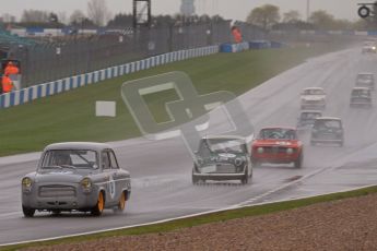 © Octane Photographic Ltd. HSCC Donington Park 18th May 2012. Historic Touring car Championship (up to 1600cc). Ed Glaister - Ford Anglia 100E. Digital ref : 0246lw7d8320
