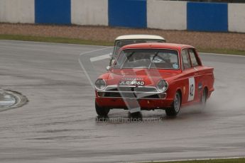© Octane Photographic Ltd. HSCC Donington Park 18th May 2012. Historic Touring car Championship (up to 1600cc). Robert Rook - Ford Cortina. Digital ref : 0246lw7d8520