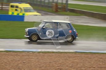 © Octane Photographic Ltd. HSCC Donington Park 18th May 2012. Historic Touring car Championship (up to 1600cc). Tim Harber - Austin Mini. Digital ref : 0246lw7d8552