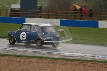 © Octane Photographic Ltd. HSCC Donington Park 18th May 2012. Historic Touring car Championship (up to 1600cc). Tim Harber - Austin Mini. Digital ref : 0246lw7d8602