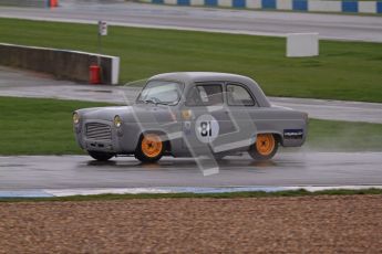 © Octane Photographic Ltd. HSCC Donington Park 18th May 2012. Historic Touring car Championship (up to 1600cc). Ed Glaister - Ford Anglia 100E. Digital ref : 0246lw7d8617