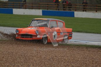 © Octane Photographic Ltd. HSCC Donington Park 18th May 2012. Historic Touring car Championship (up to 1600cc). Brian Webb - Ford Anglia 105E. Digital ref : 0246lw7d8648