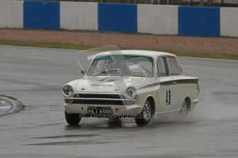 © Octane Photographic Ltd. HSCC Donington Park 18th May 2012. Historic Touring car Championship (up to 1600cc). Eifion Jones - Ford Lotus Cortina. Digital ref : 0246lw7d8741