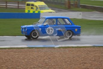 © Octane Photographic Ltd. HSCC Donington Park 18th May 2012. Historic Touring car Championship (up to 1600cc). Simon Benoys - Hillman Imp. Digital ref : 0246lw7d8760