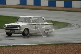 © Octane Photographic Ltd. HSCC Donington Park 18th May 2012. Historic Touring car Championship (up to 1600cc). Tim Davis - Ford Cortina. Digital ref : 0246lw7d8792