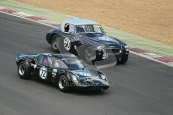 © 2012 Octane Photographic Ltd. HSCC Historic Super Prix - Brands Hatch - 30th June 2012. HSCC - Guards Trophy - Qualifying. Colman/Colman - Chevron B8 and Hayden - Austin Healy 3000 Mk.II. Digital Ref: 0379lw1d0296