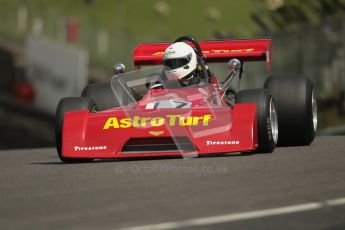 © 2012 Octane Photographic Ltd. HSCC Historic Super Prix - Brands Hatch - 30th June 2012. HSCC Grandstand Motor Sport Historic Formula 2 - Qualifying. Mike Bletsoe-Brown - Chevron B27. Digital Ref: 0377lw1d9010