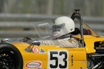 © 2012 Octane Photographic Ltd. HSCC Historic Super Prix - Brands Hatch - 1st July 2012. HSCC - Historic Formula Ford - Qualifying. Andrew Goord - Merlyn Mk.20A. Digital Ref: 0383lw1d0777