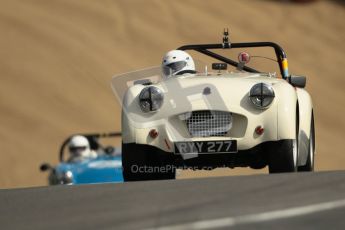 © 2012 Octane Photographic Ltd. HSCC Historic Super Prix - Brands Hatch - 1st July 2012. HSCC - Historic RoadSports - Qualifying. Richard Owen - Triumph TR2. Digital Ref: 0387lw1d0601