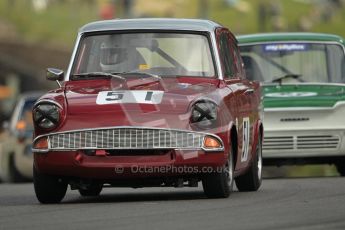 © 2012 Octane Photographic Ltd. HSCC Historic Super Prix - Brands Hatch - 1st July 2012. HSCC - Historic Touring Cars - Qualifying. Ian Claridge - Ford Anglia 105E. Digital Ref: 0384lw1d1123