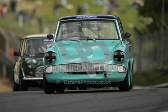 © 2012 Octane Photographic Ltd. HSCC Historic Super Prix - Brands Hatch - 1st July 2012. HSCC - Historic Touring Cars - Qualifying. Liza Read - Ford Anglia 105E. Digital Ref: 0384lw1d1142