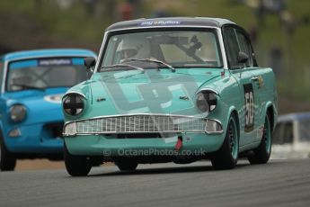 © 2012 Octane Photographic Ltd. HSCC Historic Super Prix - Brands Hatch - 1st July 2012. HSCC - Historic Touring Cars - Qualifying. Liza Read - Ford Anglia 105E. Digital Ref: 0384lw1d1218