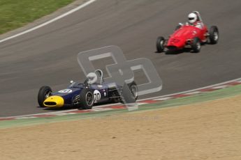 © 2012 Octane Photographic Ltd. HSCC Historic Super Prix - Brands Hatch - 30th June 2012. HSCC - Lurani Trophy - Qualifying. David Methley - Brabham BT6 and Ash Waller - PM Poggi. Digital Ref: 0382lw7d4641