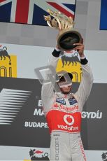 © 2012 Octane Photographic Ltd. Hungarian GP Hungaroring - Sunday 29th July 2012 - F1 Podium. Lewis Hamilton - Race winner. Digital Ref :