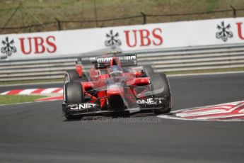© 2012 Octane Photographic Ltd. Hungarian GP Hungaroring - Sunday 29th July 2012 - F1 Race. Marussia MR01 - Charles Pic and Timo Glock. Digital Ref :