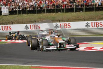 © 2012 Octane Photographic Ltd. Hungarian GP Hungaroring - Sunday 29th July 2012 - F1 Race. Force India VJM05 - Paul di Resta. Digital Ref :