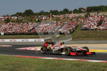 © 2012 Octane Photographic Ltd. Hungarian GP Hungaroring - Sunday 29th July 2012 - F1 Race. HRT F112 - Narain Karthikeyan. Digital Ref :